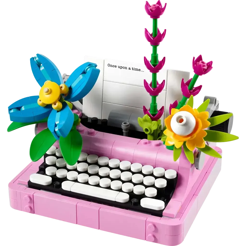 3-in-1 Typewriter with Flowers-LEGO-The Red Balloon Toy Store