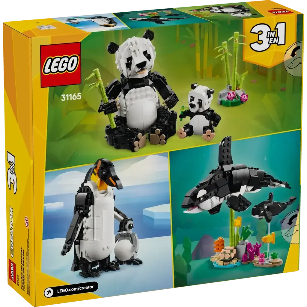 3-in-1 Wild Animals: Panda Family – The Red Balloon Toy Store