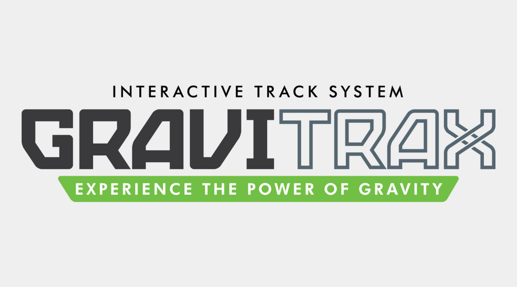 gravitrax logo - interactive track system, experience the power of gravity