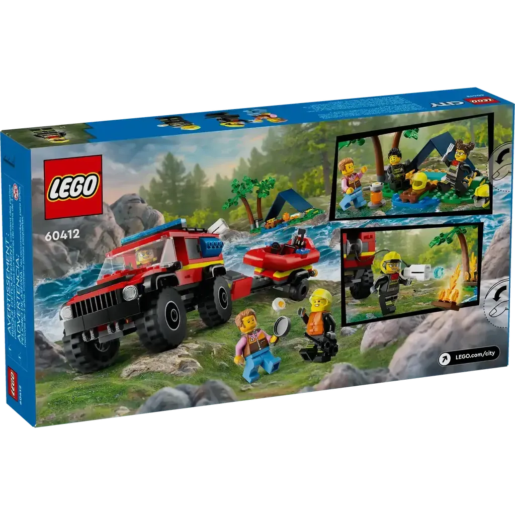 4x4 Fire Truck with Rescue Boat-LEGO-The Red Balloon Toy Store