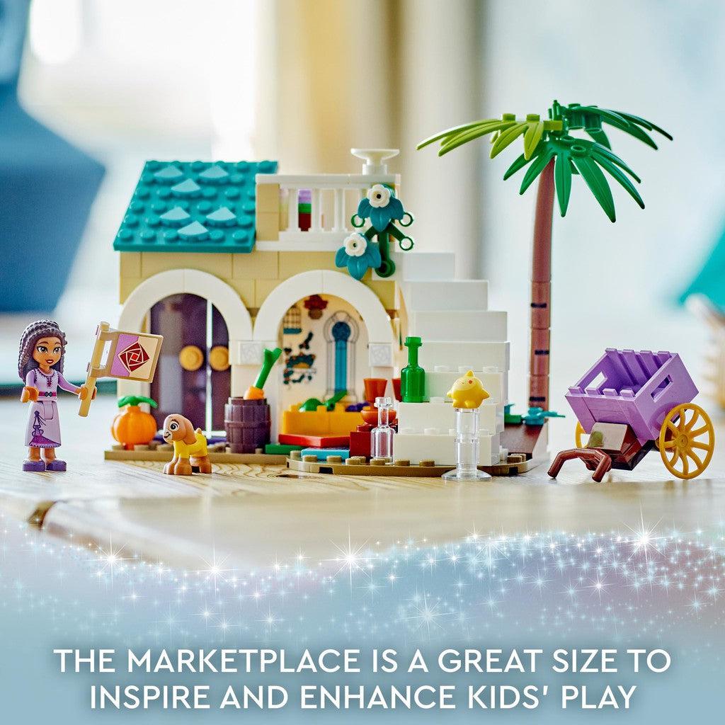 the marketplace is a great size to inspire and enhance kid's play