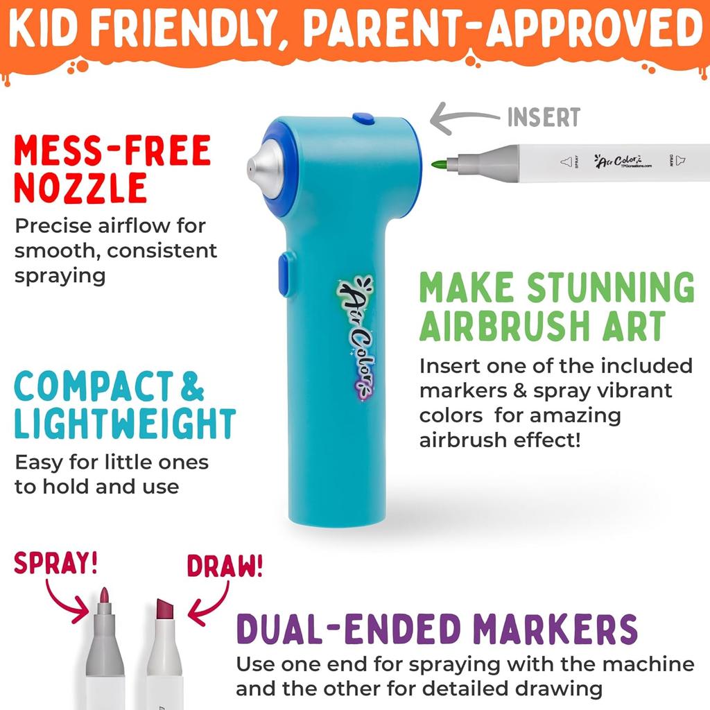 Air Color Airbrush Kit-The Pencil Grip-The Red Balloon Toy Store