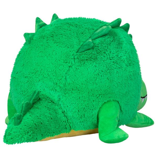 Back view of the plush. Shows that there are two ridges of spikes on the back of the plush.