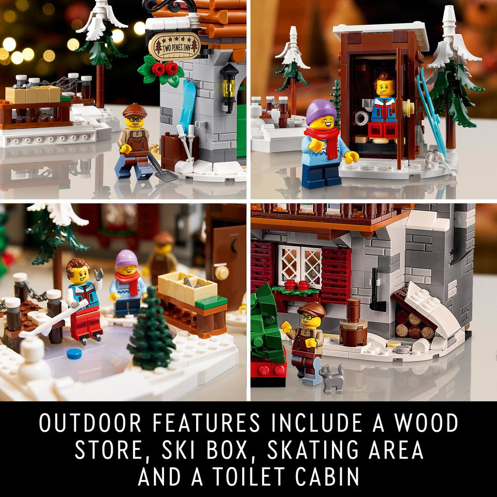outdoor features include a wood store, ski box, skating area and a toliet cabin
