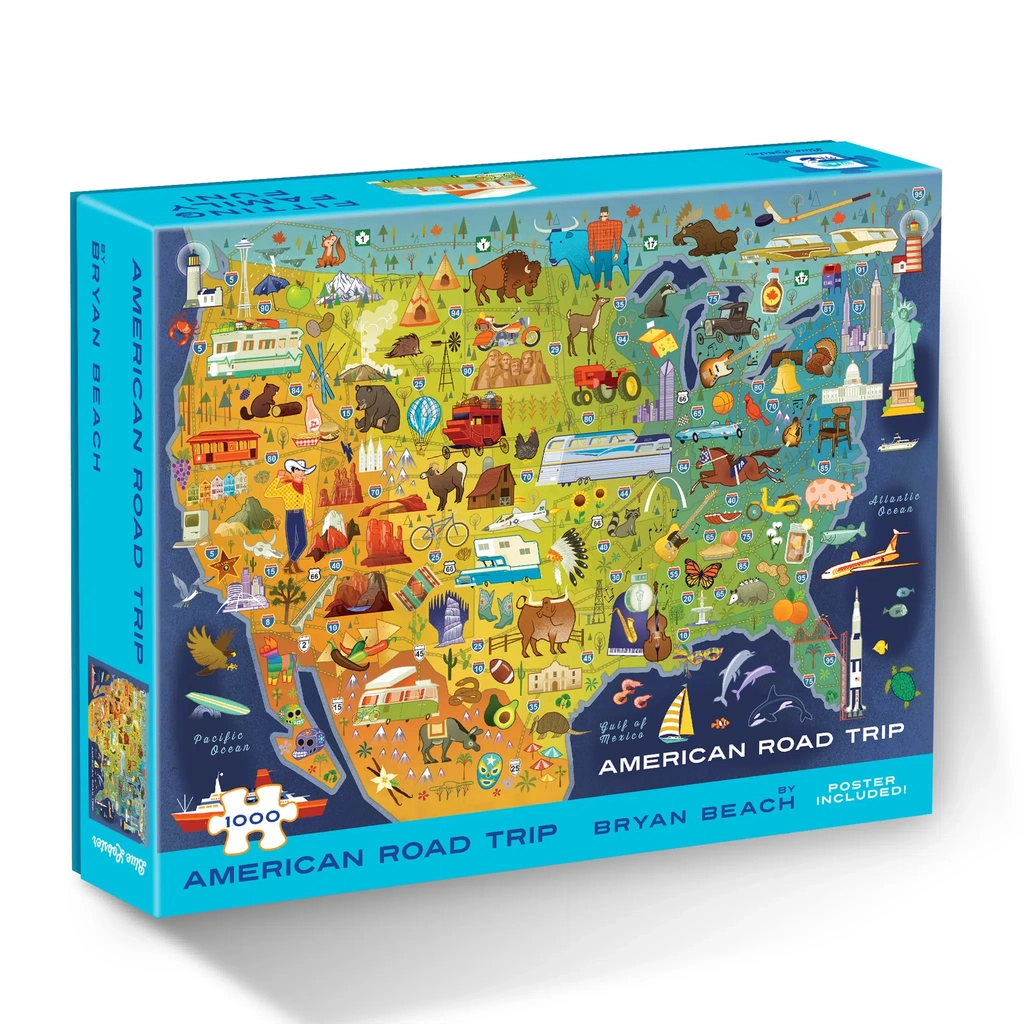 Image of the front of the puzzle box. It gives information such as the title, the piece count, and a picture of what the puzzle will look like when finished.