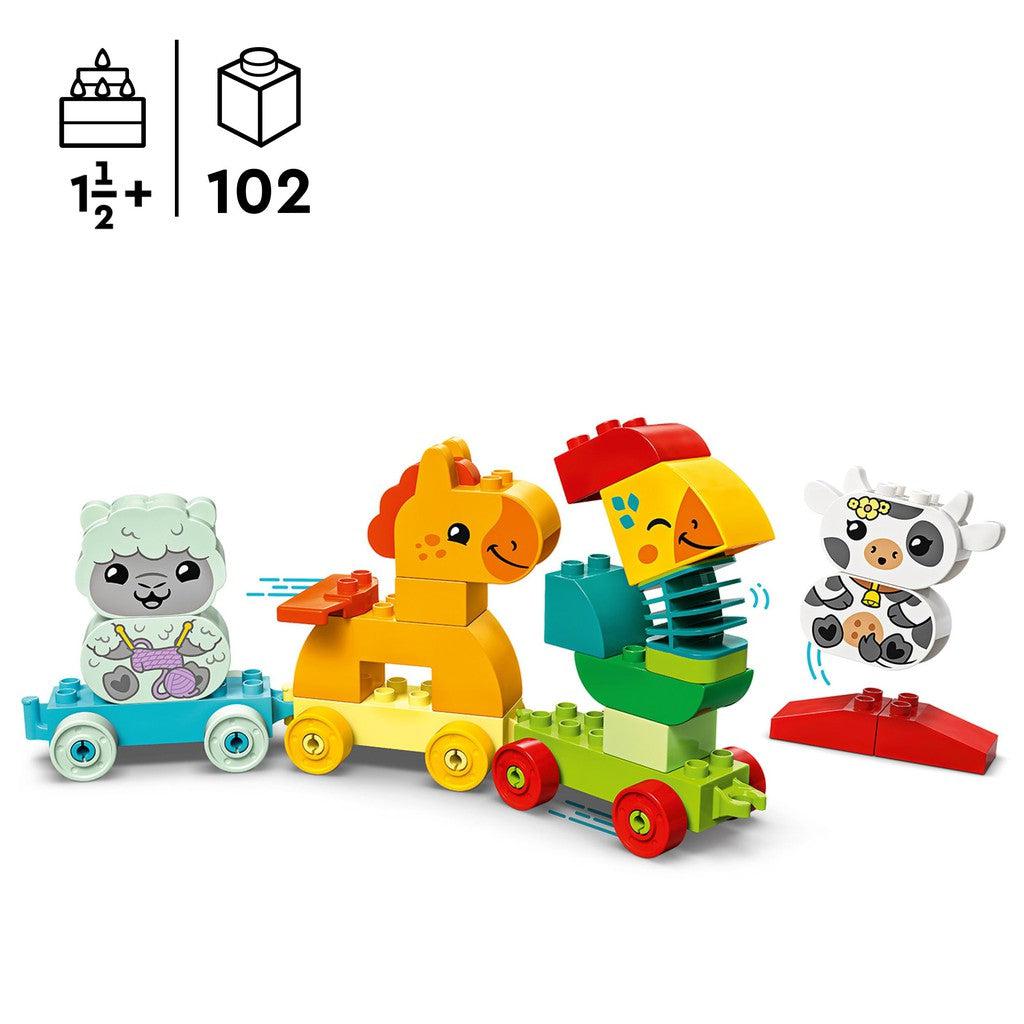 for ages 18 months and up, 102 DUPLO pieces