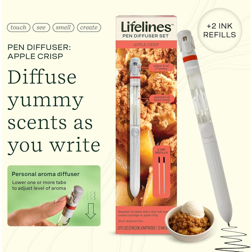 Apple Crisp Pen Diffuser-Lifelines-The Red Balloon Toy Store