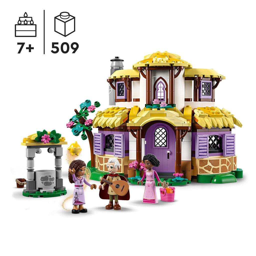 the lego set hold 509 LEGO pieces and is for ages 7+.