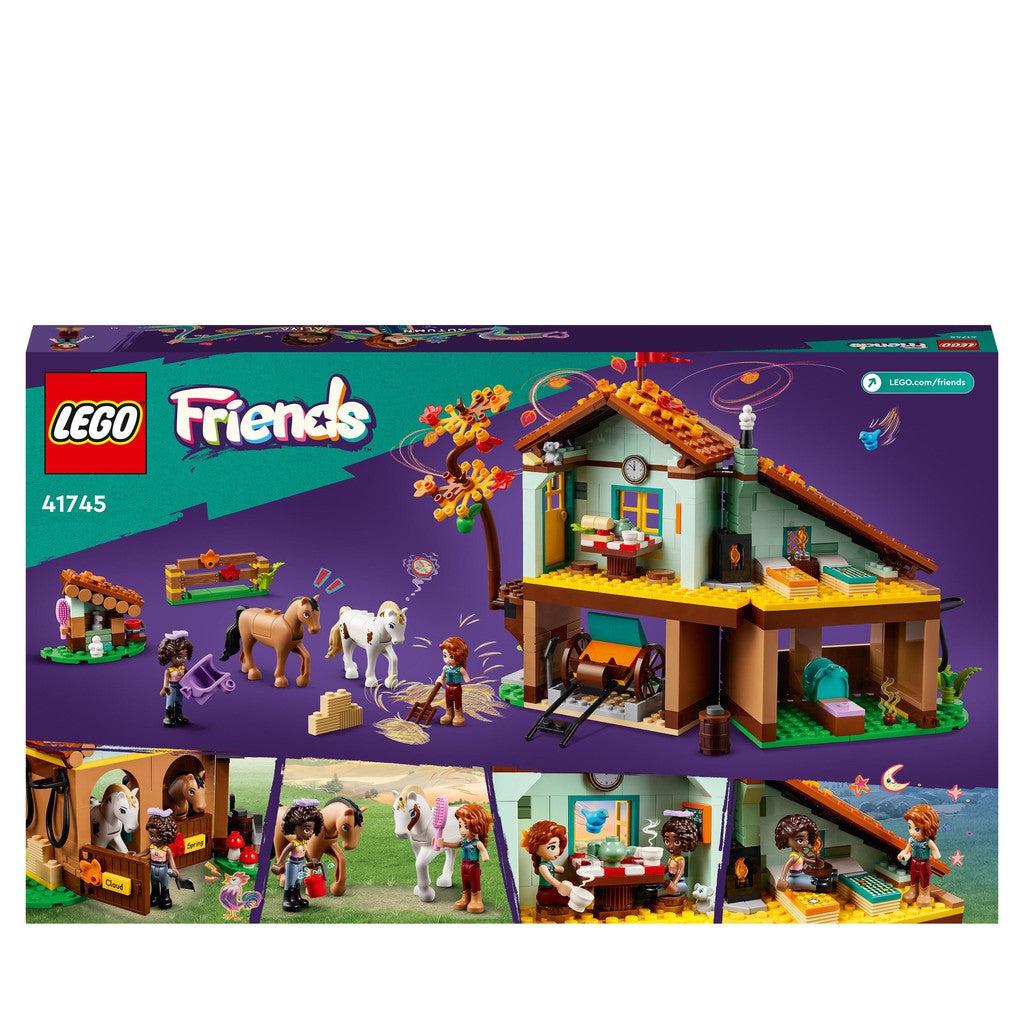 image shows the back of the box with lots of room for fun and playtime with LEGO Friends. 