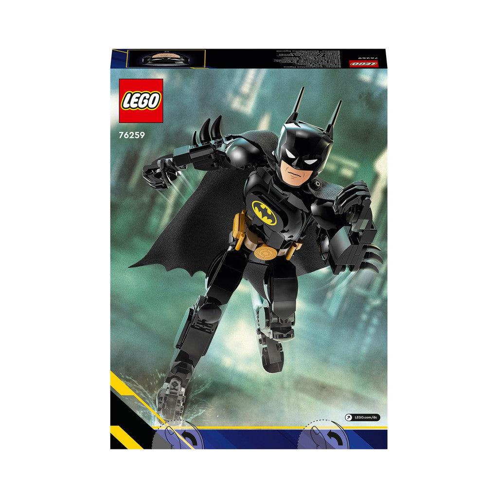 image shows the back of the box. Batman is still chasing after crime
