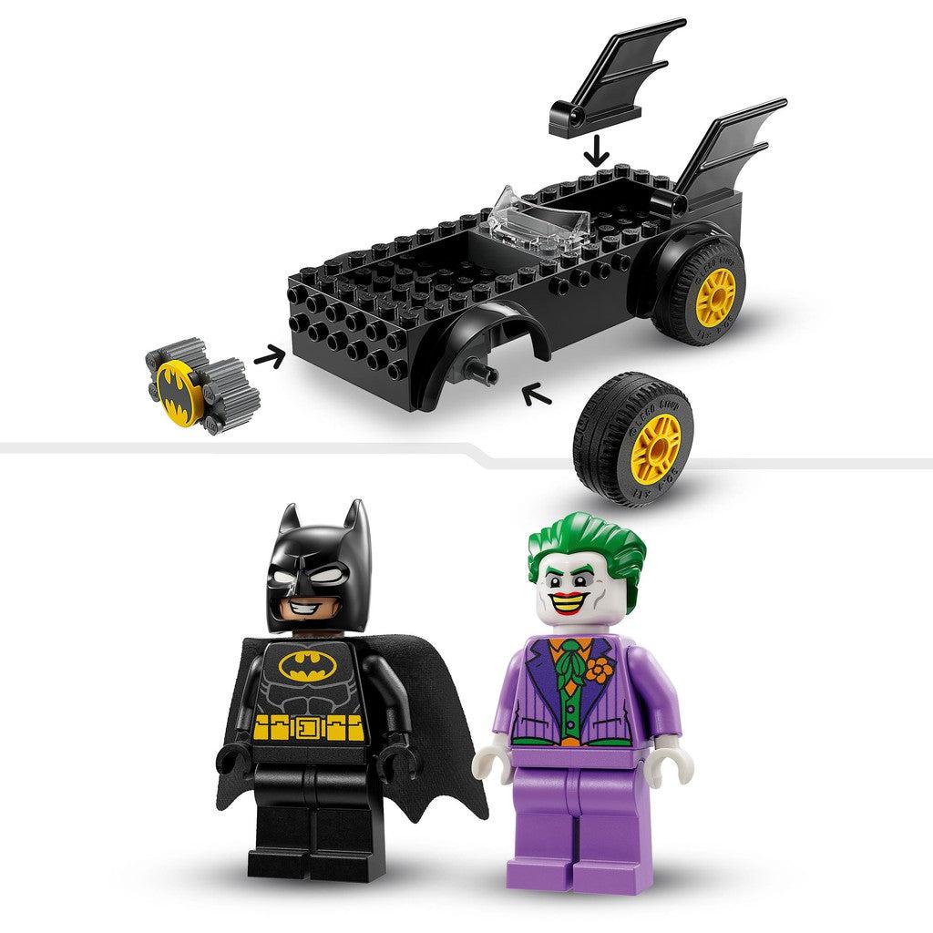 the batmobile has easy construction for a 4 year old to follow along and build!