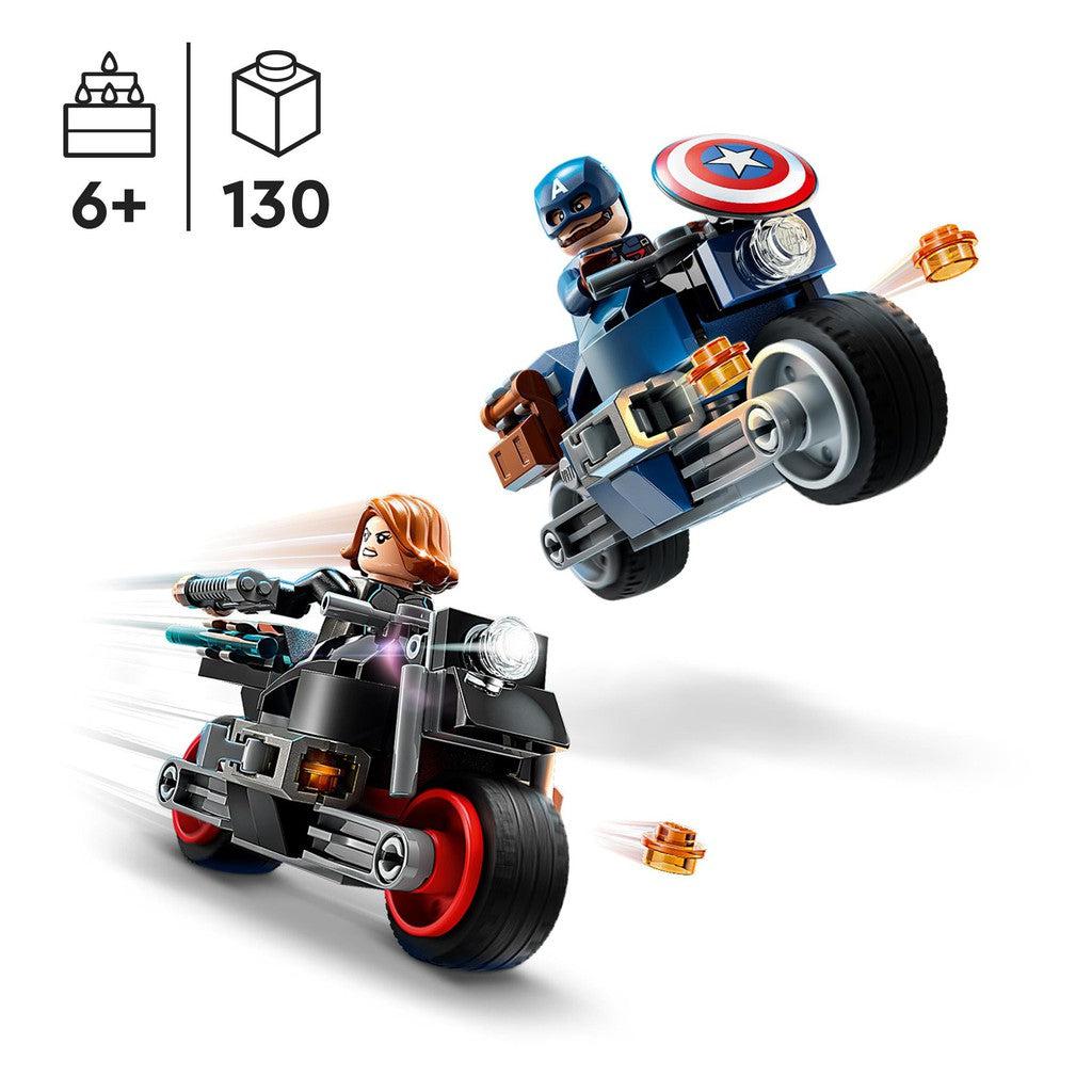 the LEGO set is built for ages 6+ with 130 LEGO pieces