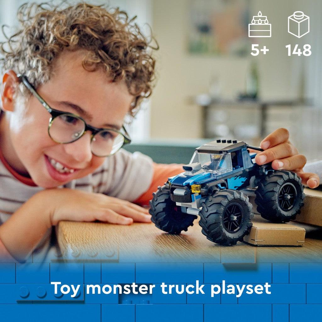 for ages 5+ with 148 LEGO pieces. Toy monster truck playset