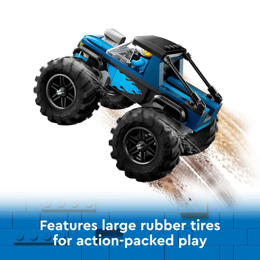 features large rubber tires for action-packed play