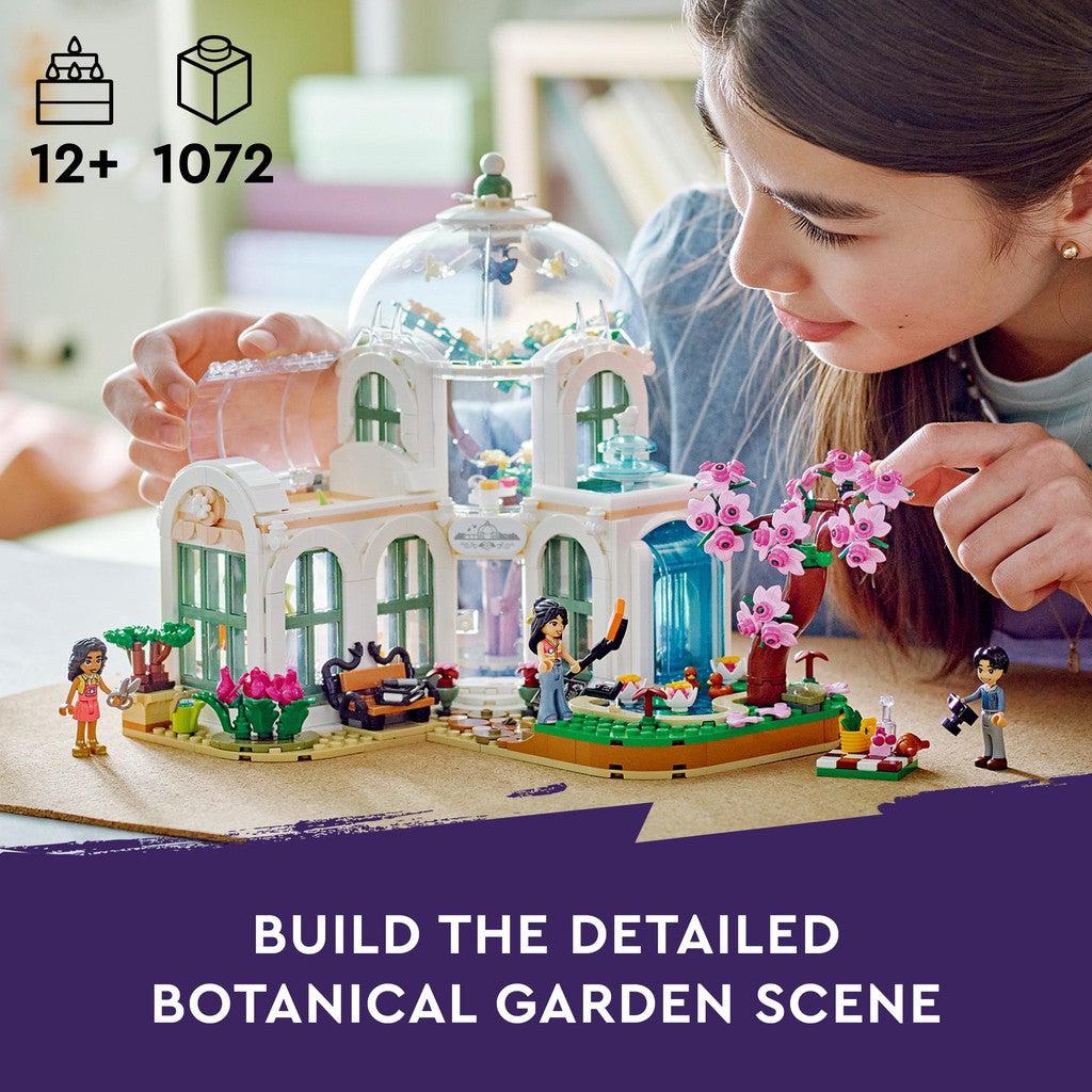 Build teh Detailed Botanical Garden Scene. for ages 12+ with 1072 LEGO pieces