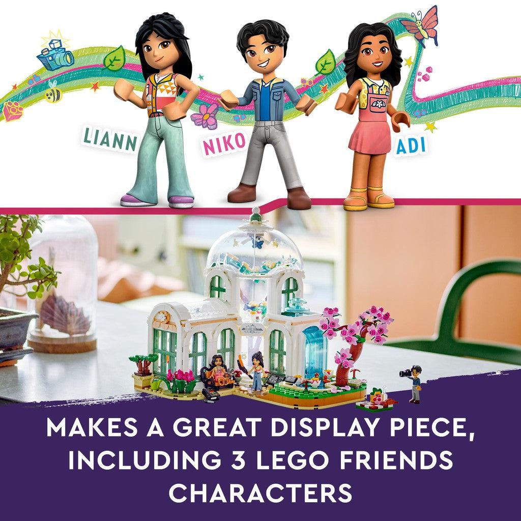 makes a great display piece, including 3 LEGO Friends Characters.
