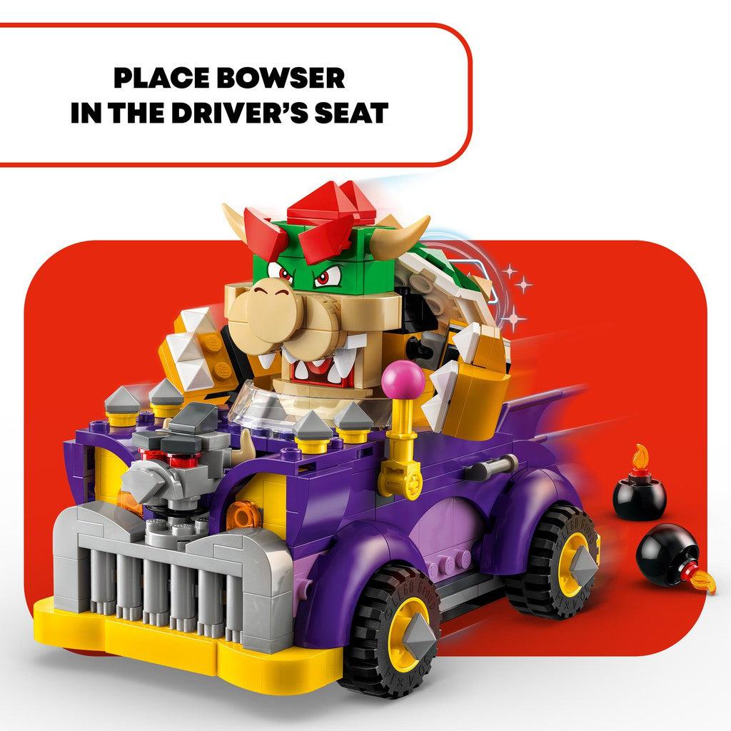 place Bowser in the driver's seat