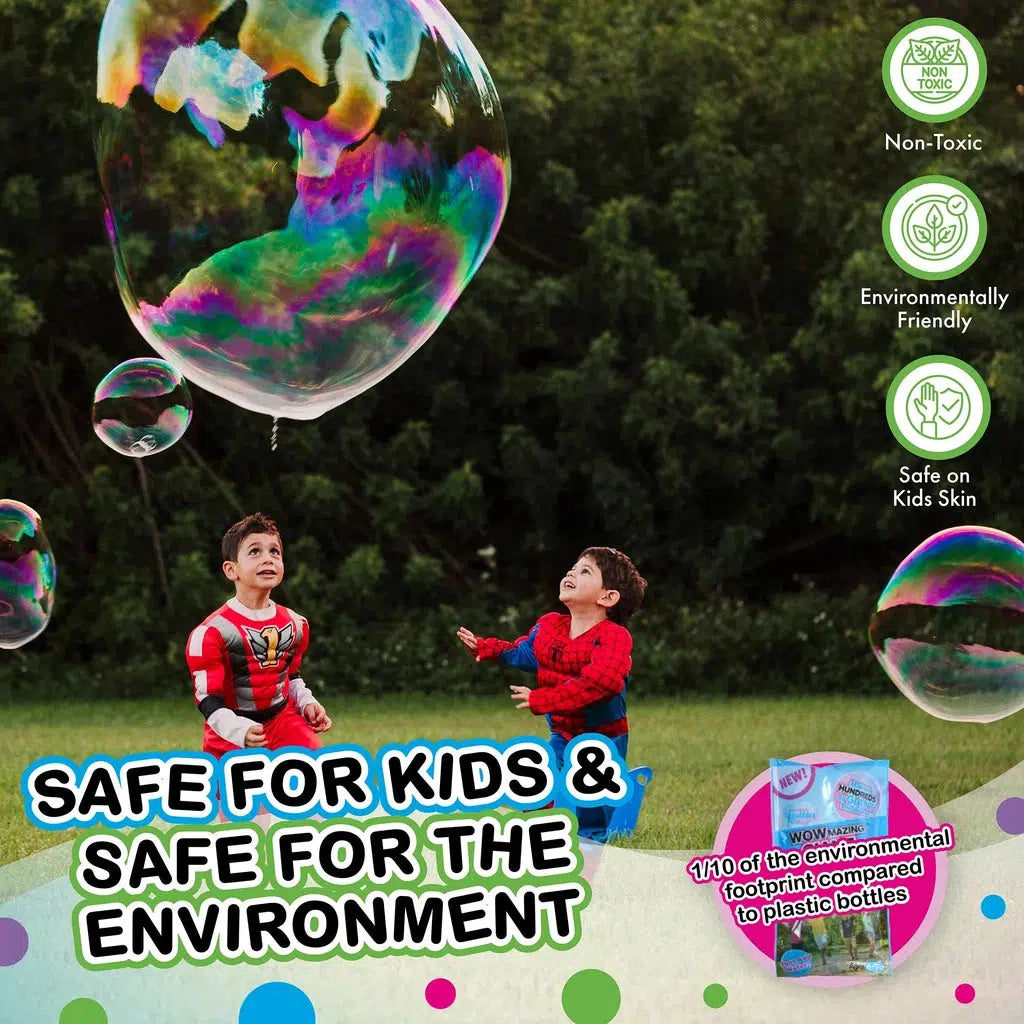 Safe for kids &amp; safe for the environment with environmentally friendly pouches.