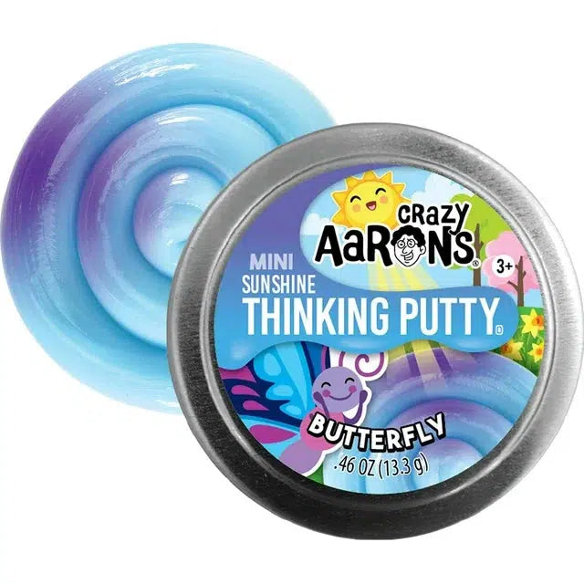 the tin for mini thinking putty. its a vibrant bluw color