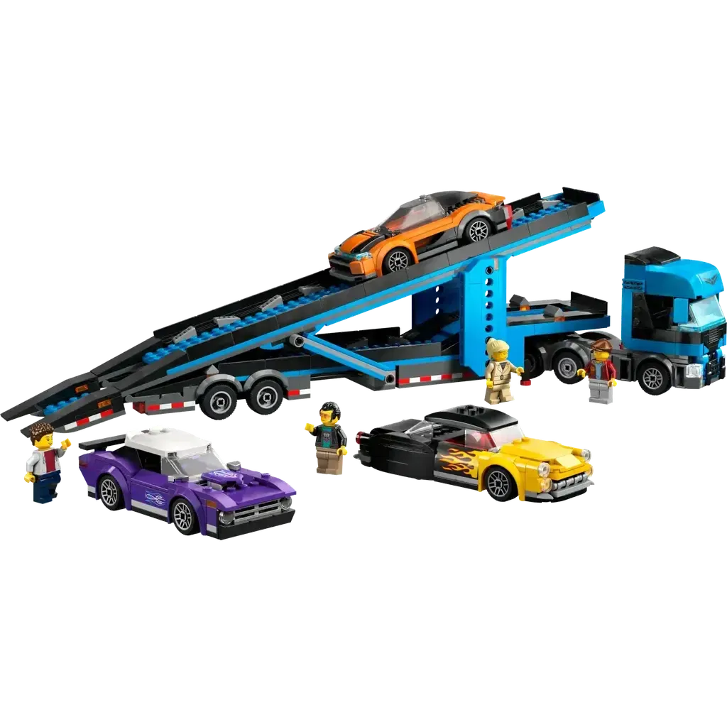 Car Transporter Truck with Sports Cars-LEGO-The Red Balloon Toy Store