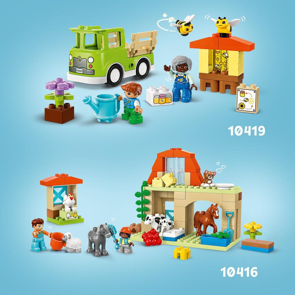 other sets include 10416 with a horse and stables