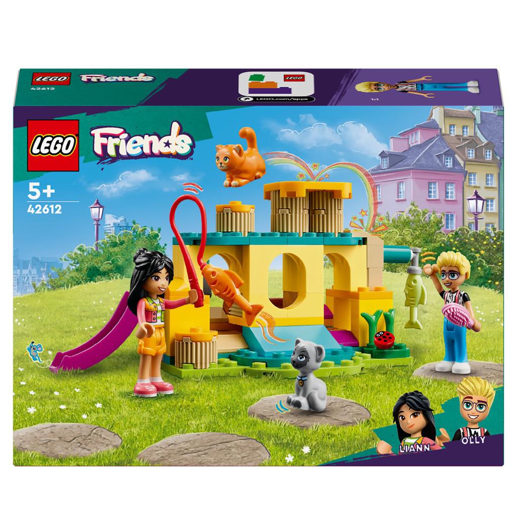 the LEGO Friends playground adventure. Liann and Olly are playing on a playground