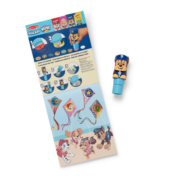 Chase Sticker WOW! Activity Pad & Sticker Stamper-Melissa & Doug-The Red Balloon Toy Store