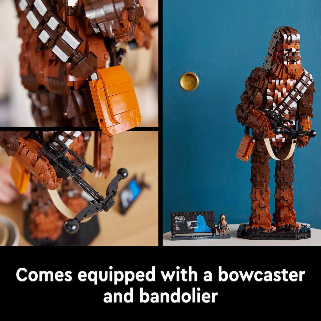 comes equipped with a bowcaster and bandolier