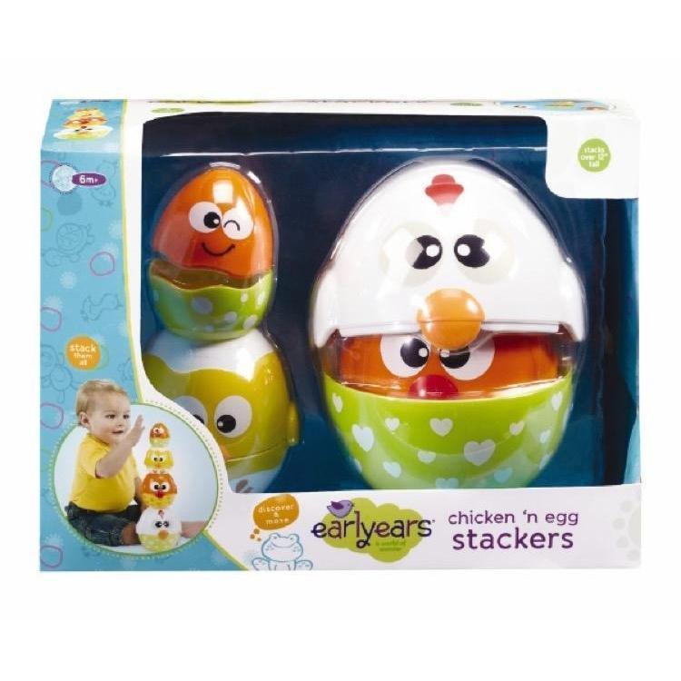 Chicken & Egg Stackers-Earlyears-The Red Balloon Toy Store