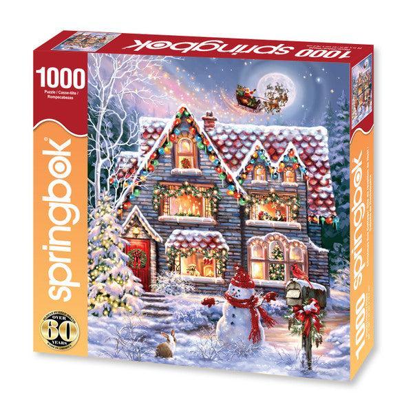 Christmas Eve Cottage-Springbok puzzles-The Red Balloon Toy Store
