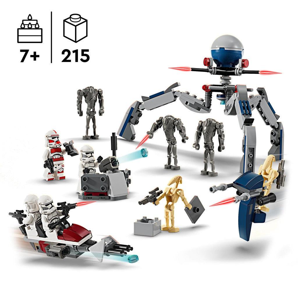 for ages 7+ with 215 LEGO pieces