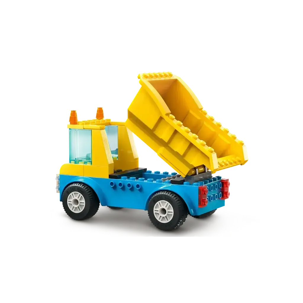 Construction Trucks and Wrecking Ball Crane-LEGO-The Red Balloon Toy Store