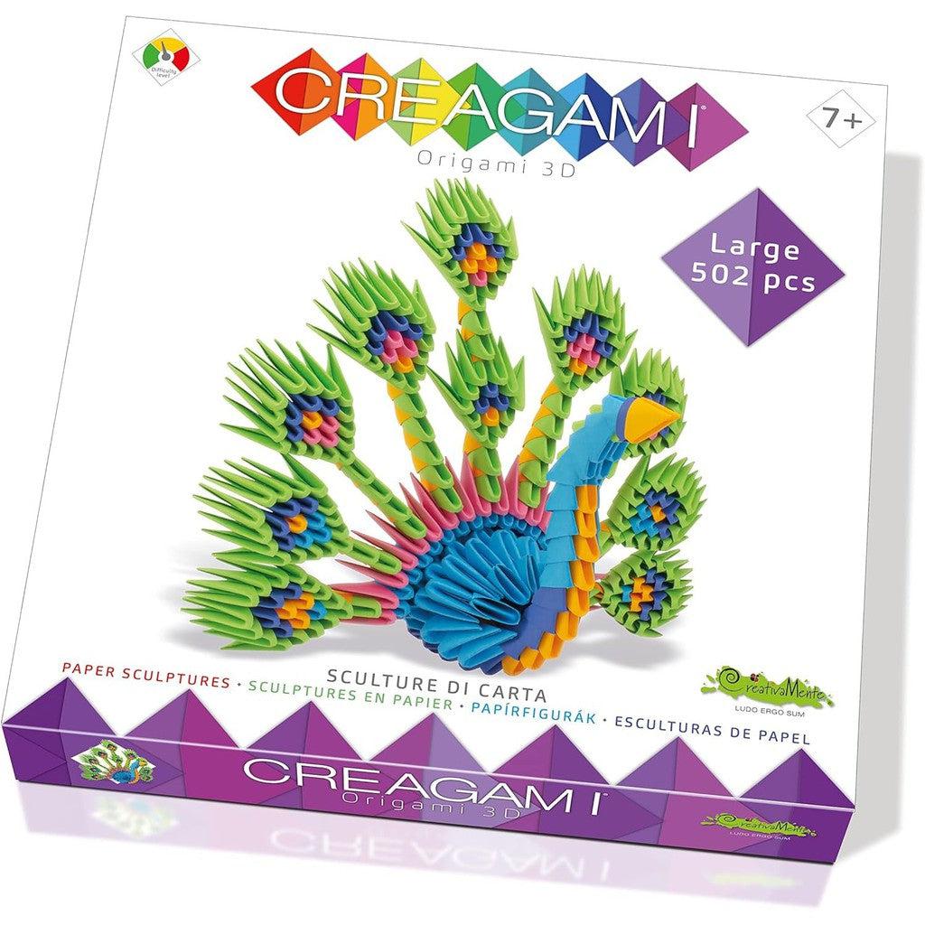 Creagami Peacock 3-D Origami-Smart Toys & Games-The Red Balloon Toy Store