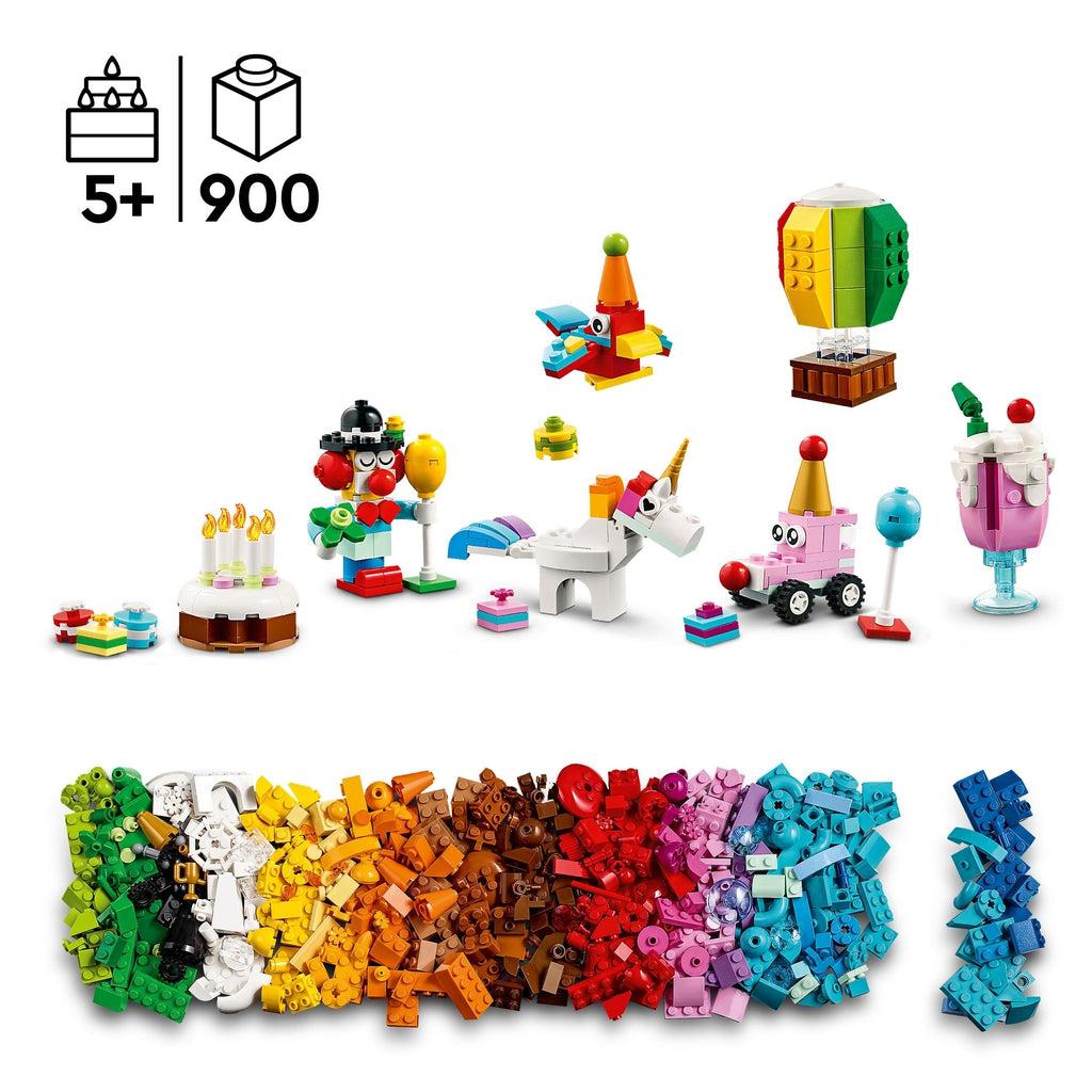 Image of some possible creations you could make with the pieces in the LEGO kit. Recommended Age: 5+ Number of pieces: 900