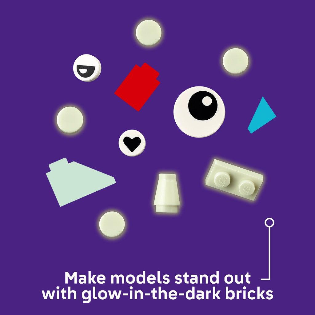 make models stand out with glow in the dark bricks