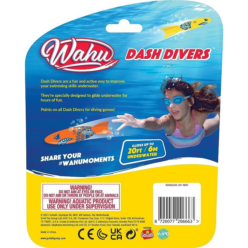 back of the packaging shows a girl diving to grab one of the rockets.