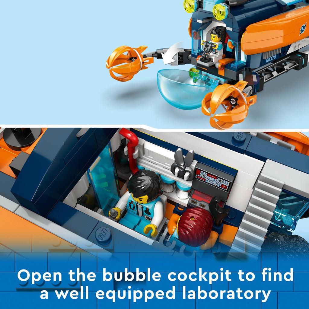 Open the bubble cockpit to find a well equipped laboratory
