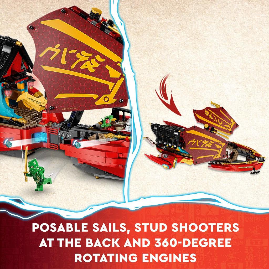 posable sails, stud shooters at the back and 360 degree rotating engines