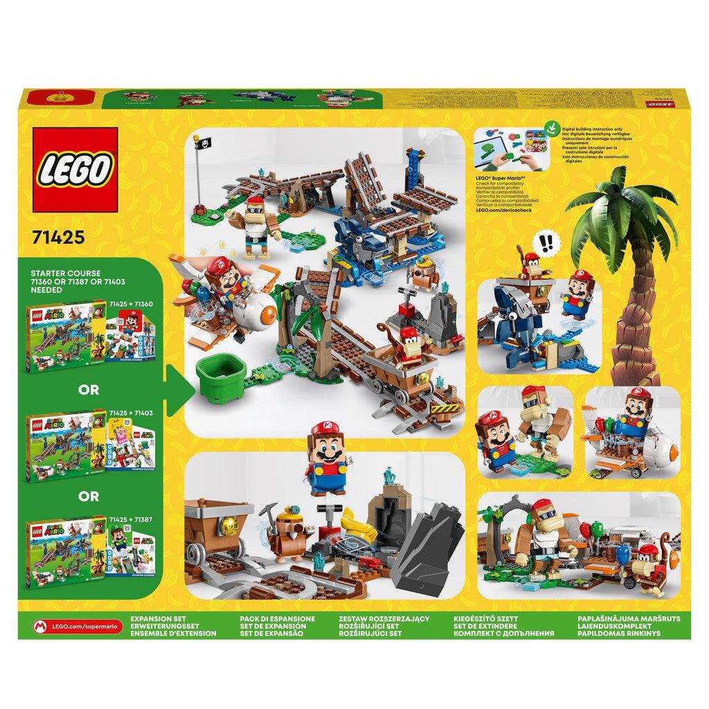 image shows the back of the box with other Mario sets from LEGO.