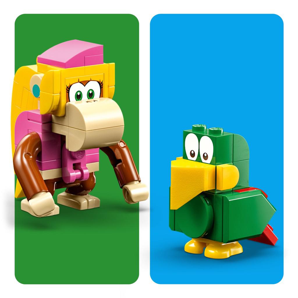 image shows the LEGO dixie and the LEGO bird