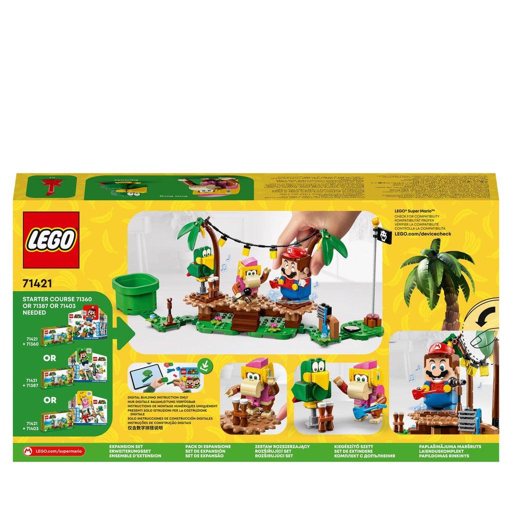 image shows the back of the lego set, showing off the Mario Expansion packs