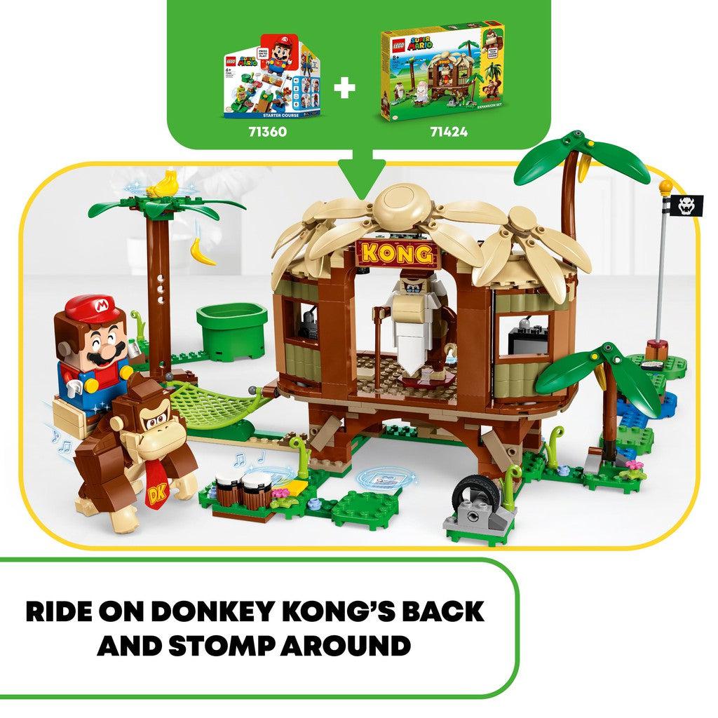 ride on donkey kong's back and stomp around. 