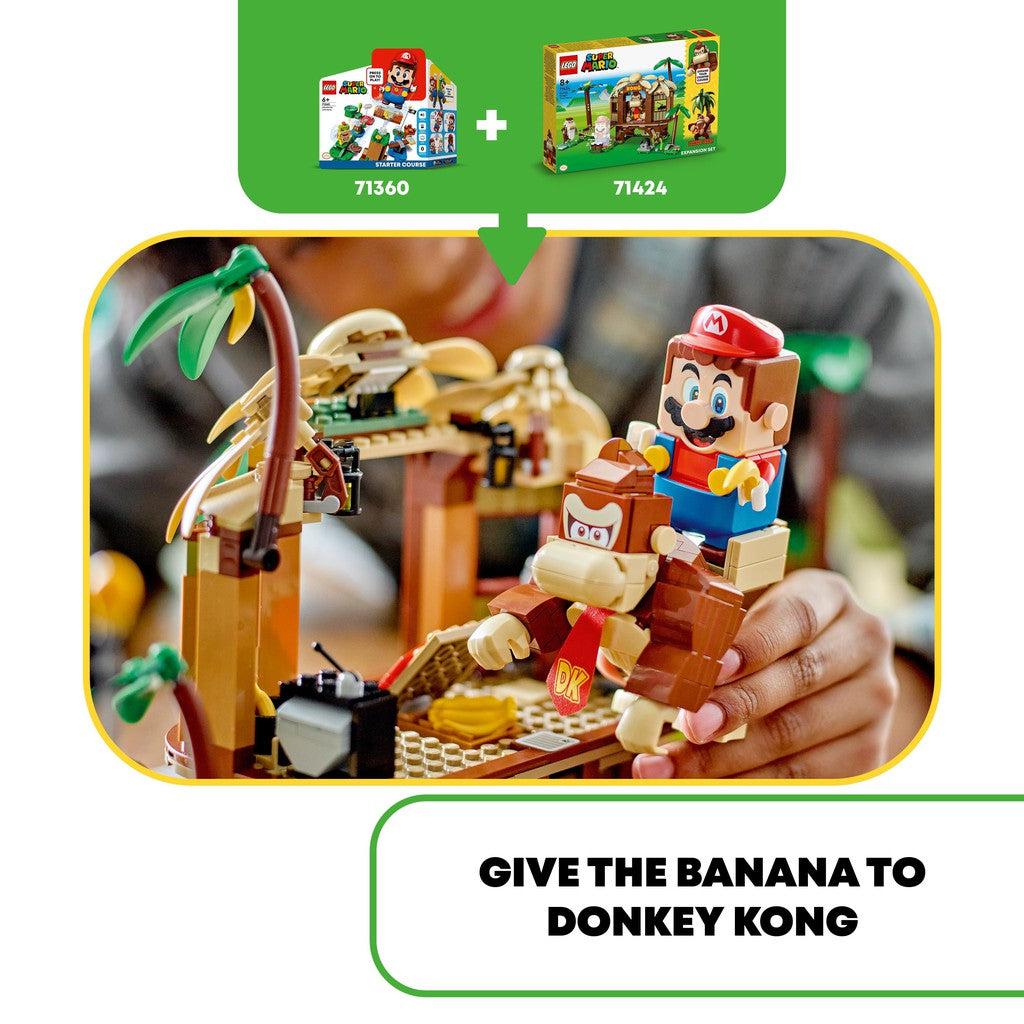 give the banana to donkey Kong