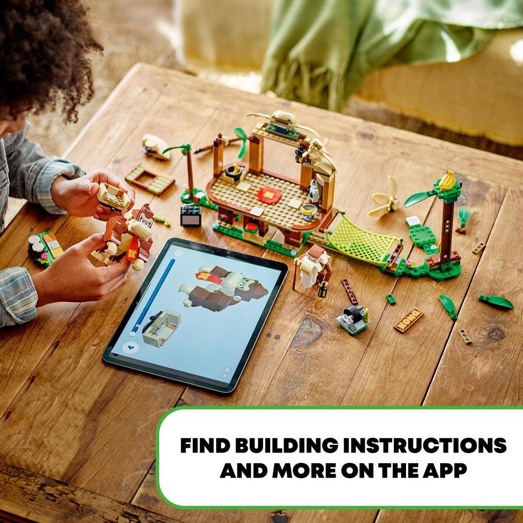 find building instructions and more on the app