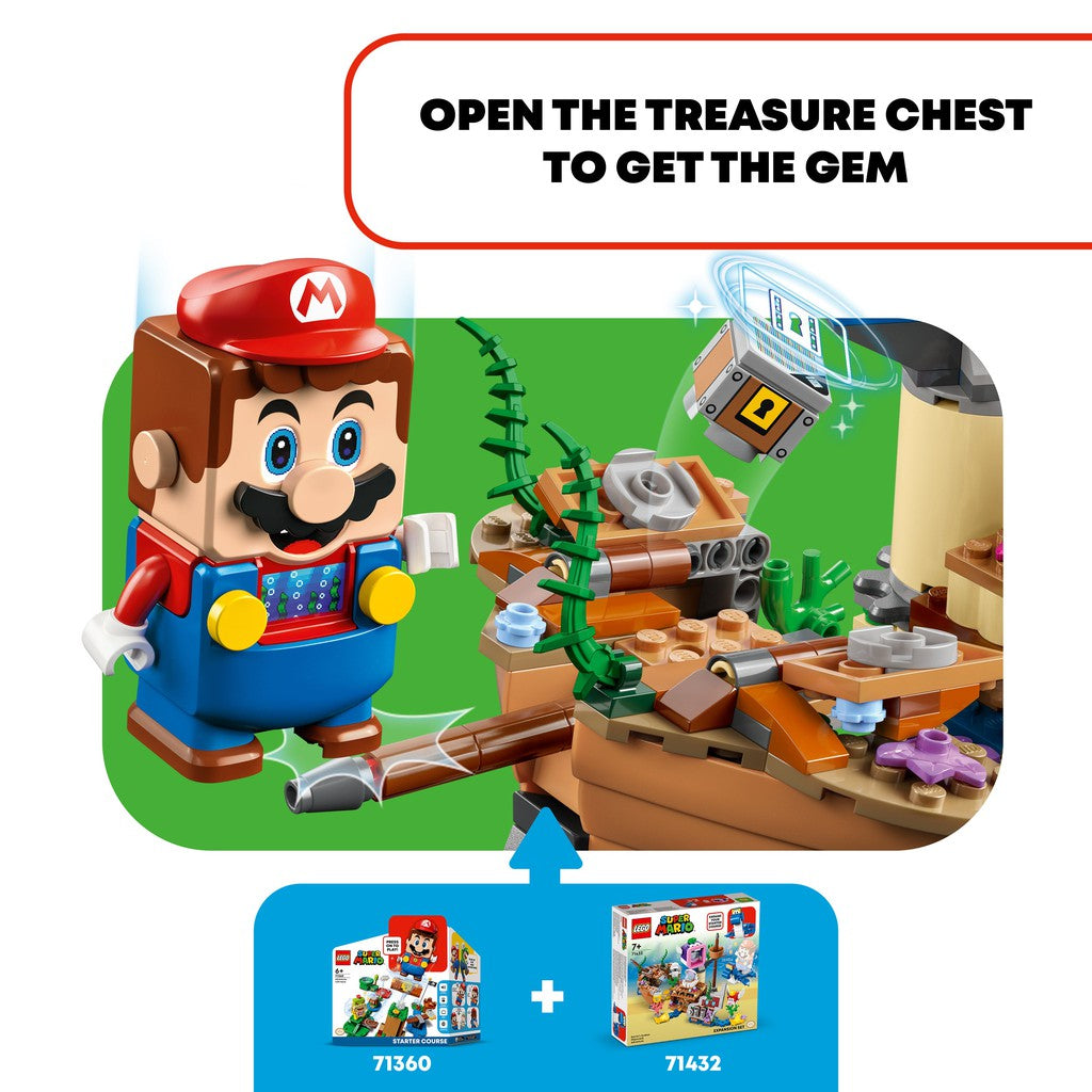 open the treasure chest to get the gem