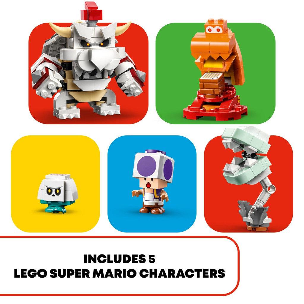 inclused 5 LEGO Super Mario Characters. Mario Not included