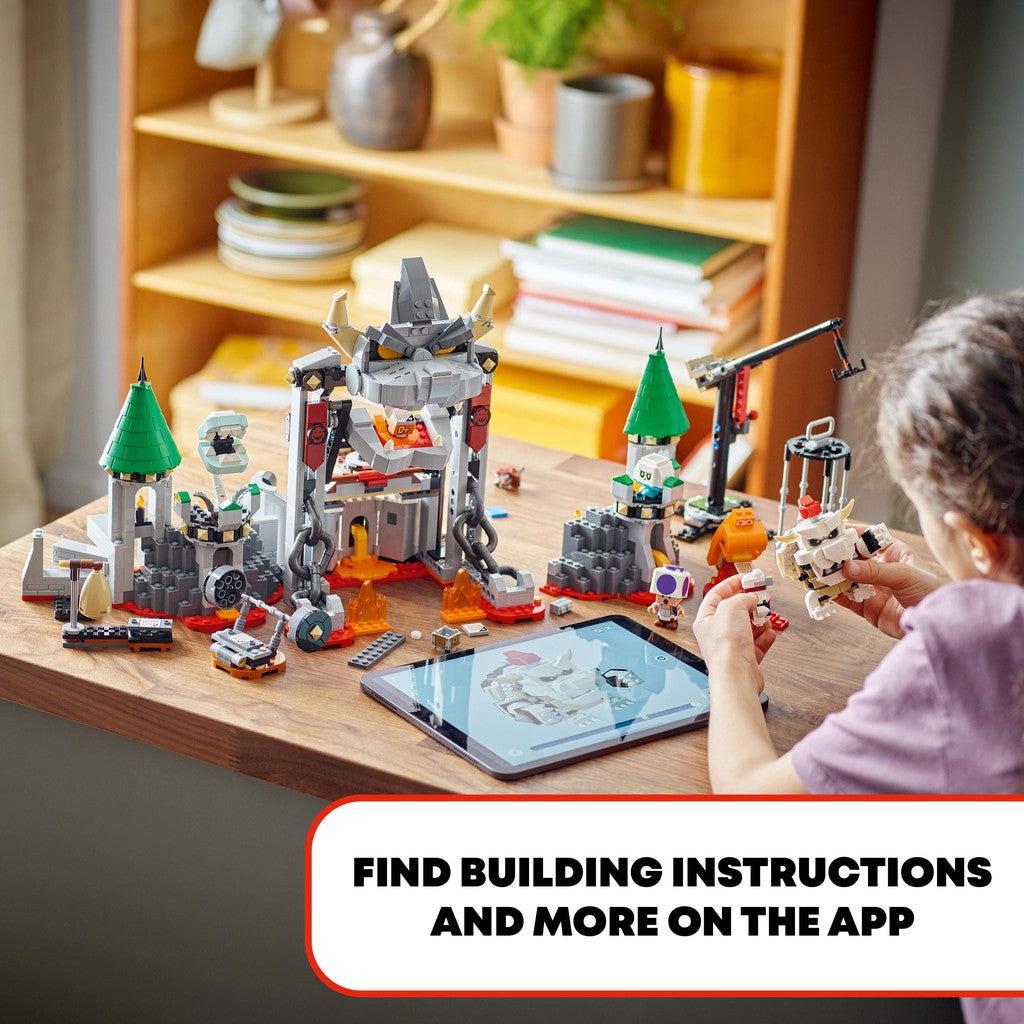 find building instructions and more on the LEGO app