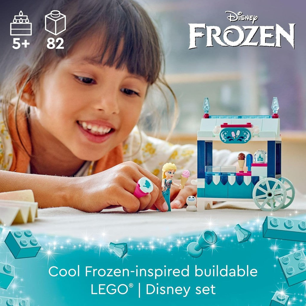 Cool Frozen inspired build able LEGO Disney set. for ages 5+ with 82 LEGO pieces.