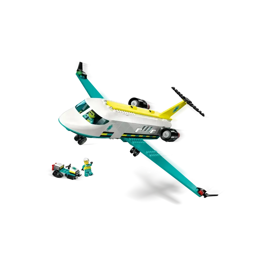 Emergency Air Ambulance Airplane-LEGO-The Red Balloon Toy Store