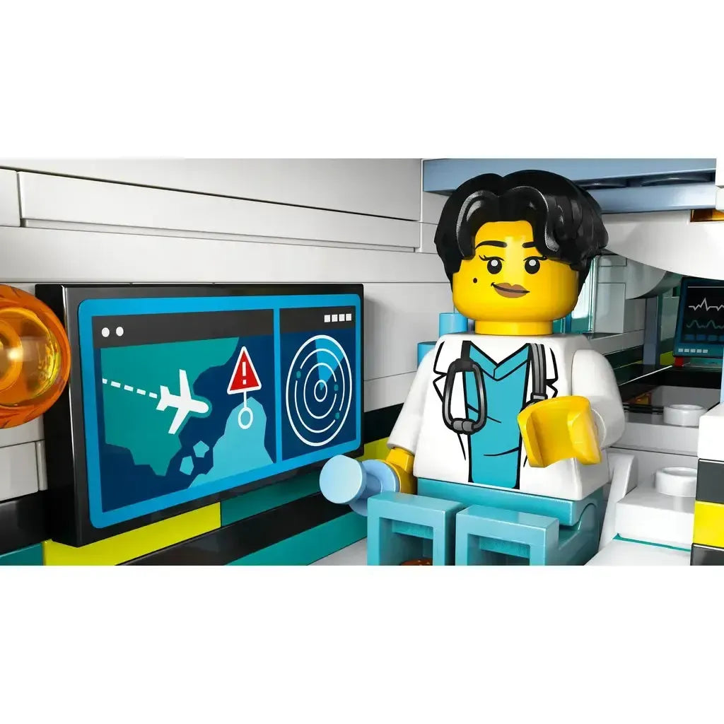Emergency Air Ambulance Airplane-LEGO-The Red Balloon Toy Store